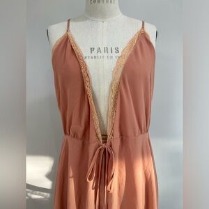 Storia Peach Lace Chemise SIZE M